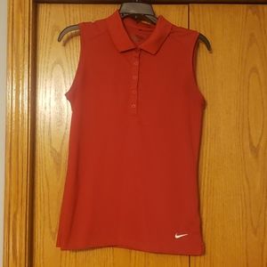 Womens Nike sleeveless golf polo